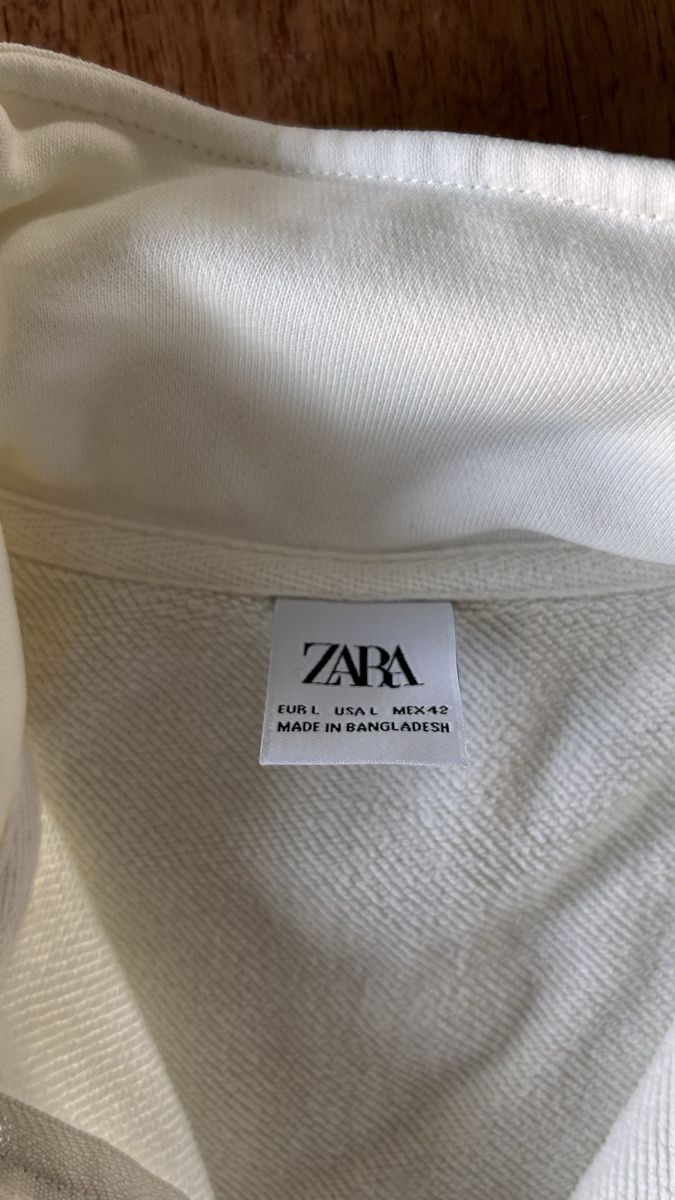Zara Maglioni & Felpe: ZARA Pullover Gr L cremeweiss mit Reissverschluss & Tasche. – Usato da Kefikon ZH venduto da Loisel69 2