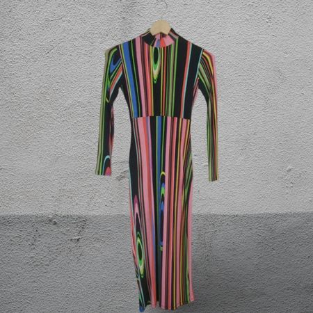 Robe longue moulante Desigual multicolore - Taille M