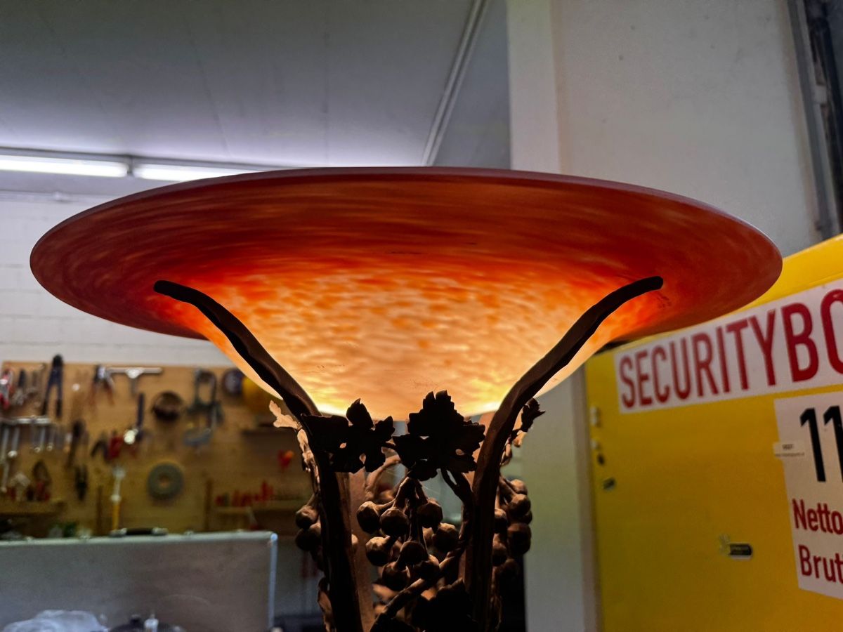 Lampade: Stehlampe Schmiedeisen – Usato da Egg b. Zürich venduto da Brocki_Insel_Egg 2