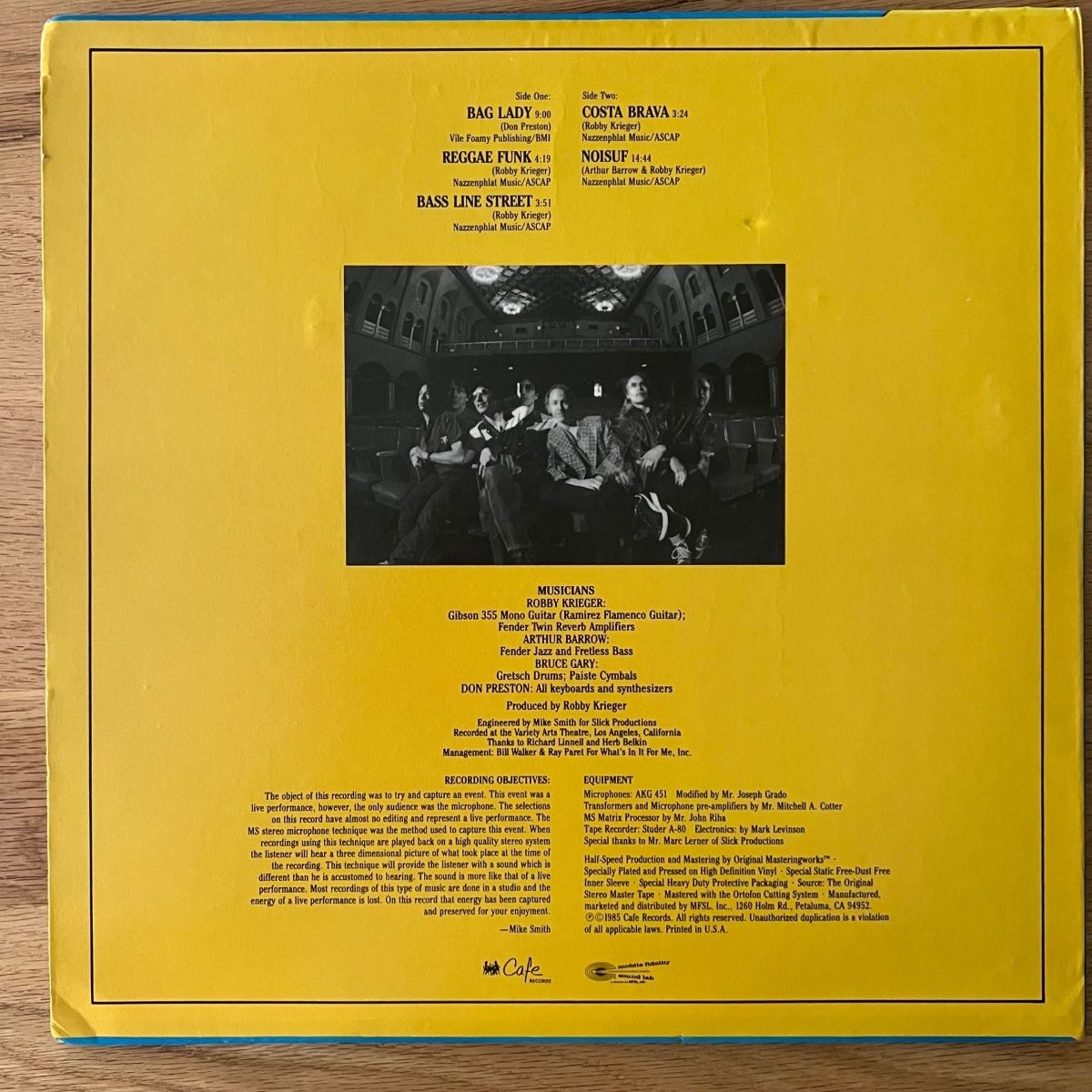 Dischi in vinile: Robby Krieger - Same / US-Press. 1985 - Audiophile MFSL – Usato da Gais venduto da soundcave57 1