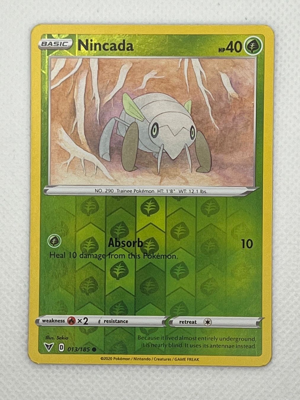 Pokémon Sammelbilder & Trading cards: Nincada 013/185 Reverse Holo – Gebraucht aus Wünnewil von Dreibein
