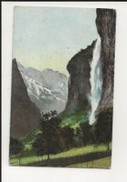 AK 1909 Der Staubbach bei Lauterbrunnen