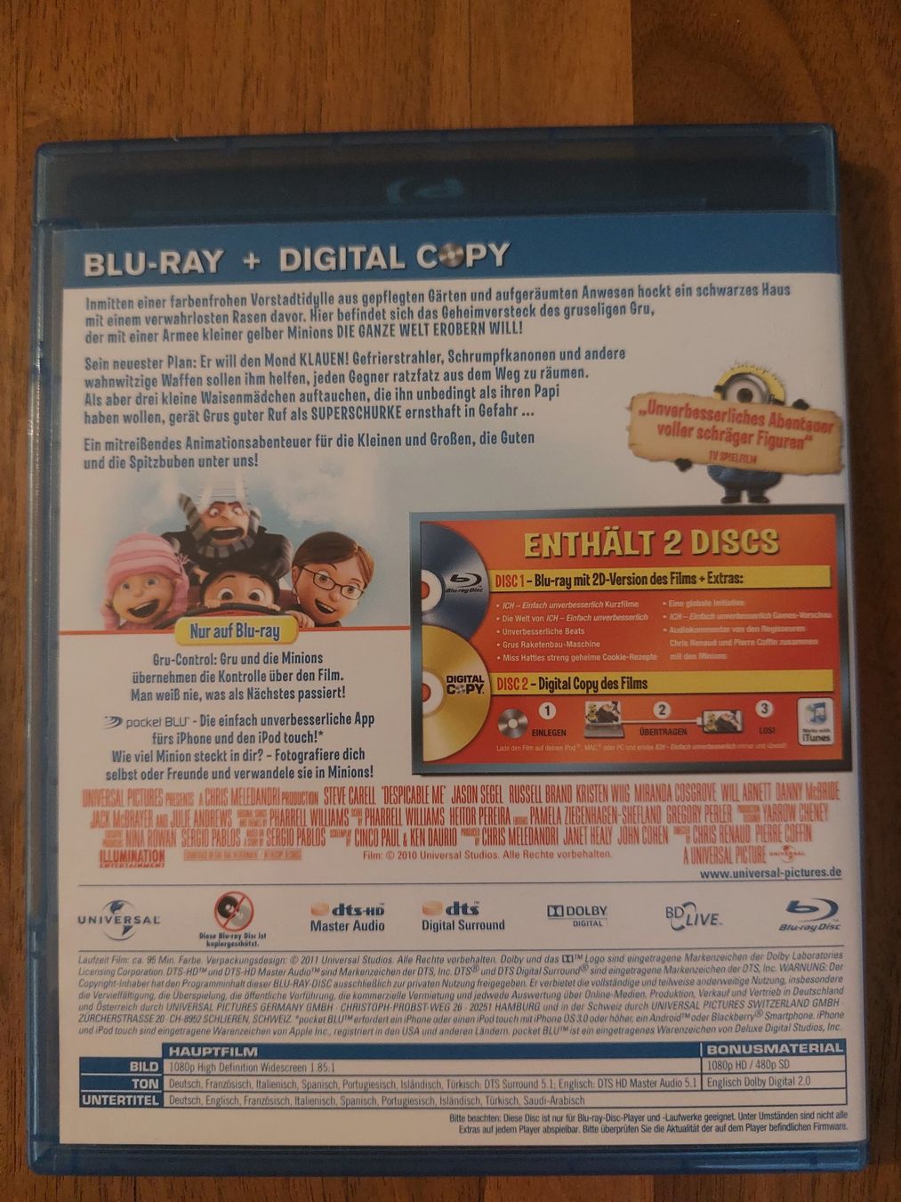 Tutti i DVDs: Blu Ray - Ich einfach unverbesserlich – Usato da Rheinfelden venduto da FilmAuktion 1
