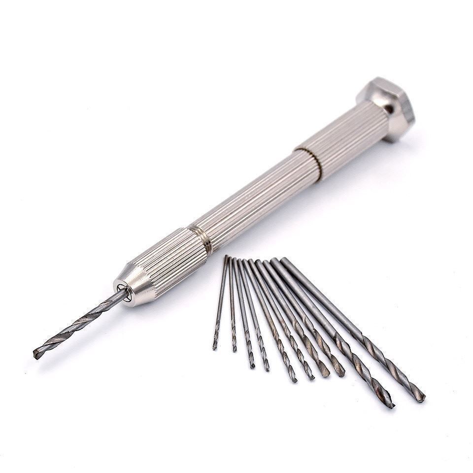 Trapani: Mini-Aluminium-Handbohrmaschine, Mini perceuse manuelle – Nuovo e nell'imballaggio originale da Delémont venduto da musica1948