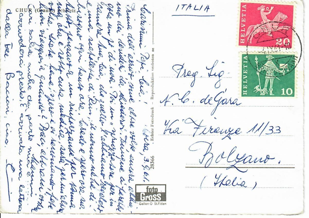 Cartoline postali: Chur – Usato da Hochdorf venduto da Ziegel-16 1