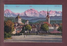 BERN - Teilansicht mit Jungfrau