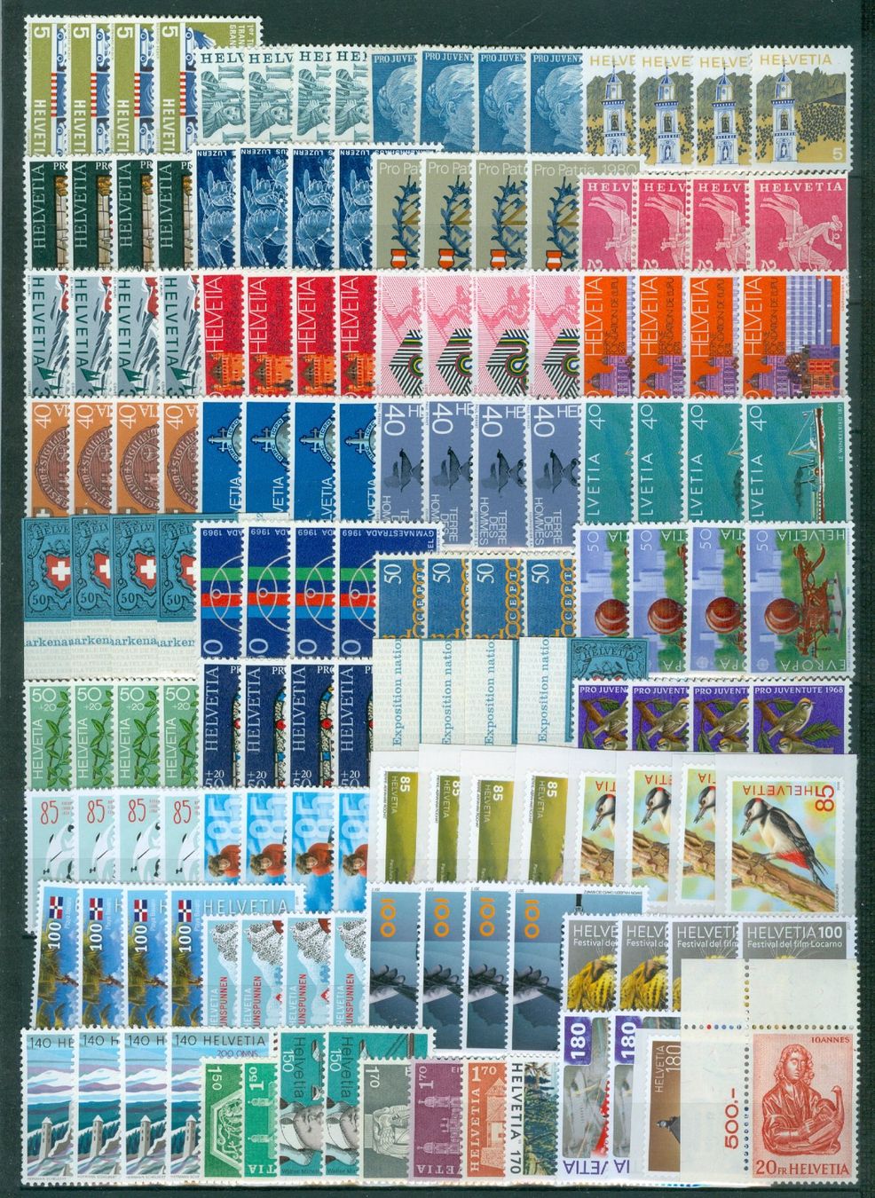 Alle Briefmarken: ab 1960 Schweiz Frankaturware – Gebraucht aus Zürich von yago-rot