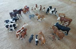 Konvolut Bauernhoftiere 30 Stk.Schleich, Bullyland,neuwertig
