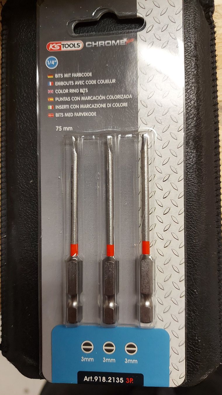KS Tools Alle Werkzeuge: Schlitz 3mm Bit, 3 stück, lange version 75mm – Neu (gemäss Beschreibung) aus Schönengrund von nae_8cty