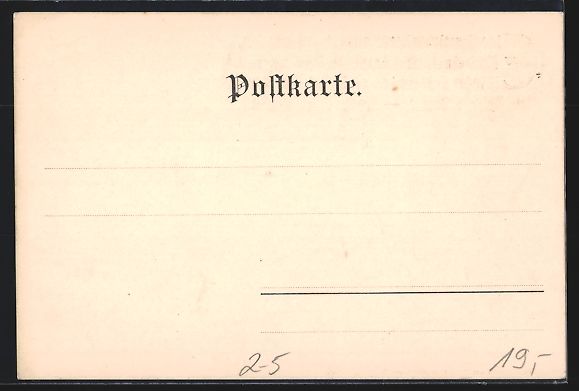Cartoline postali: Ansichtskarte ohne Motiv mit Spruch Eine – Usato da Berlin venduto da bartko-reher 1