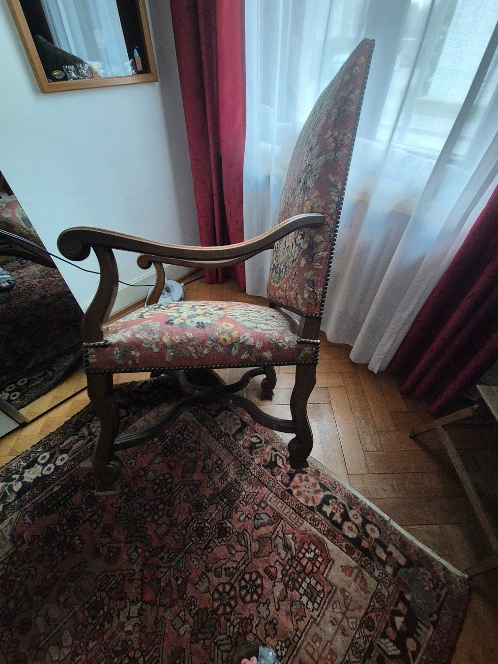 Sedie: Schöner Gobelin-Stuhl (Gebraucht) – Usato da Riehen venduto da Gatzgi 2