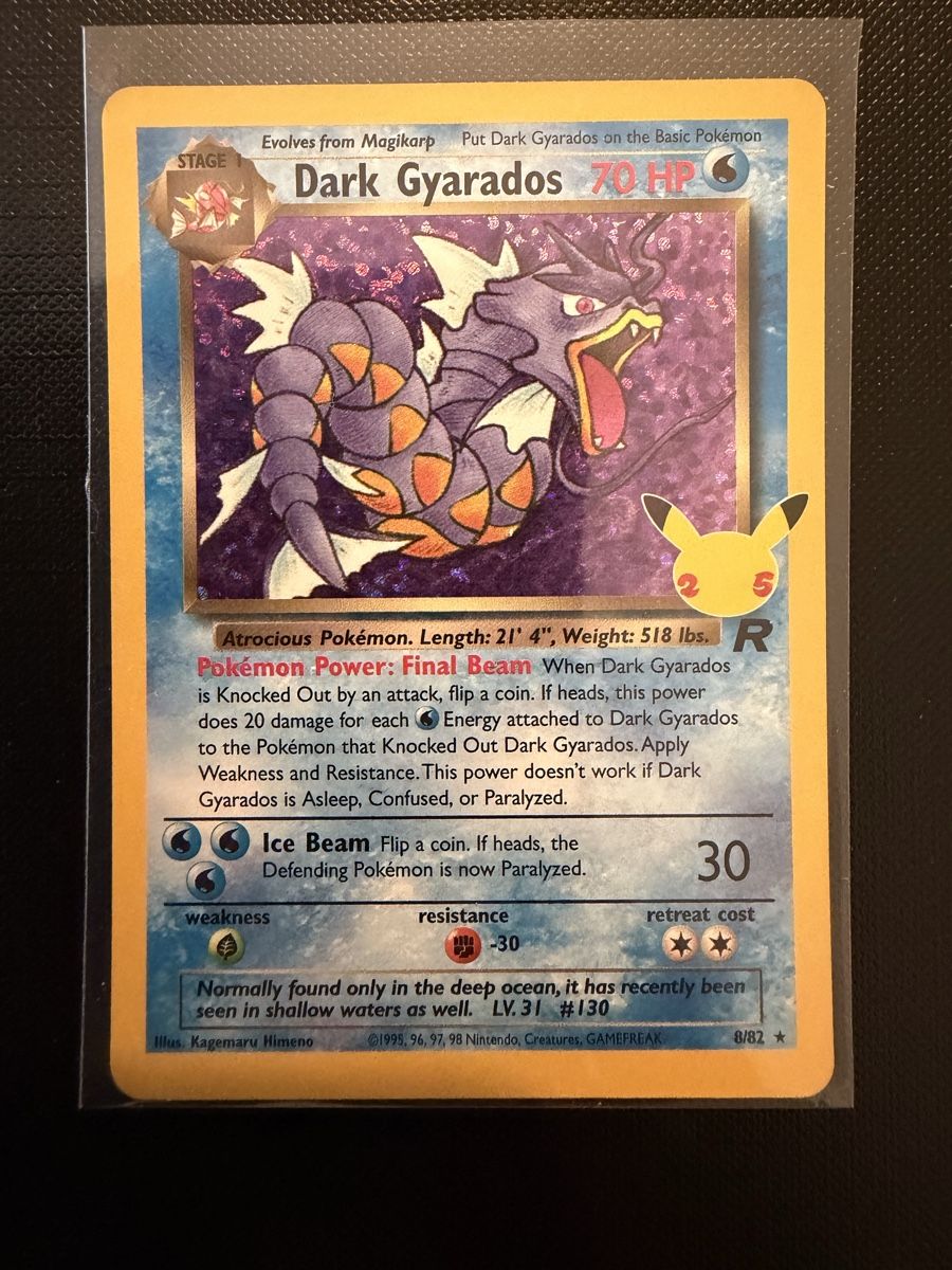 Pokémon Carte collezionabili: Dark Gyarados #8 CELEBRATION EN – Nuovo (secondo la descrizione) da Savigny venduto da Matgab94