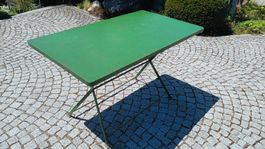 Vintage mid-Century Gartentisch, Metalltisch, 50er/60er Jahr