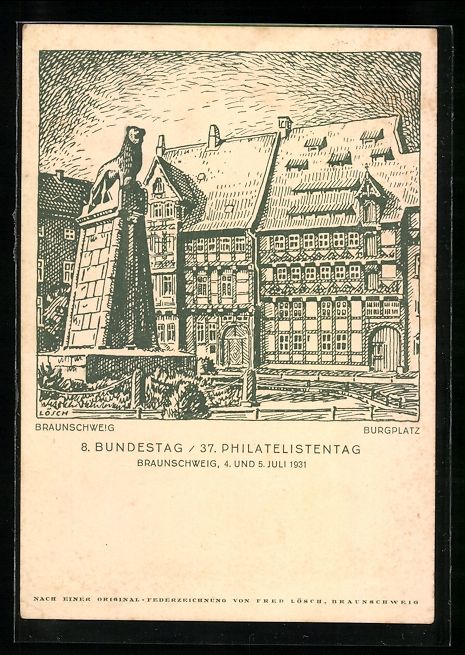 Ganzsachen: Braunschweig, 8. Bundestag / 37. Philate – Gebraucht aus Berlin von bartko-reher