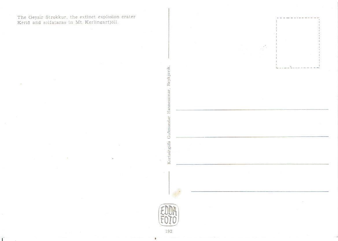 Cartes postales: Island – D'occasion à Flims - Dorf par Stagediver 1