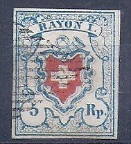 Tutti i francobolli: RAYON No. 17 II – Usato da Les Verrières venduto da Scampi0
