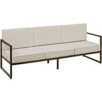 Garten Loungesofa 3-Sitzer XXL Polsterung SANTORELLA