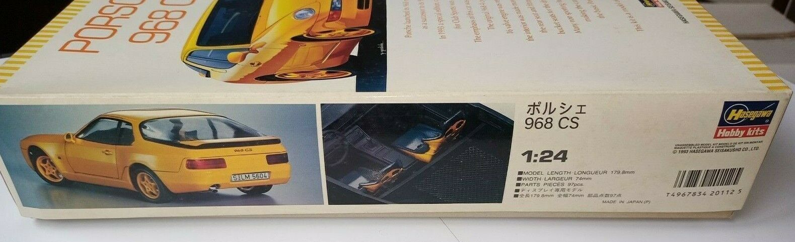 Modellini d'auto: Porsche 968 CS 1:24 Kit  Hasegawa – Nuovo e nell'imballaggio originale da Fribourg venduto da 911cc 7