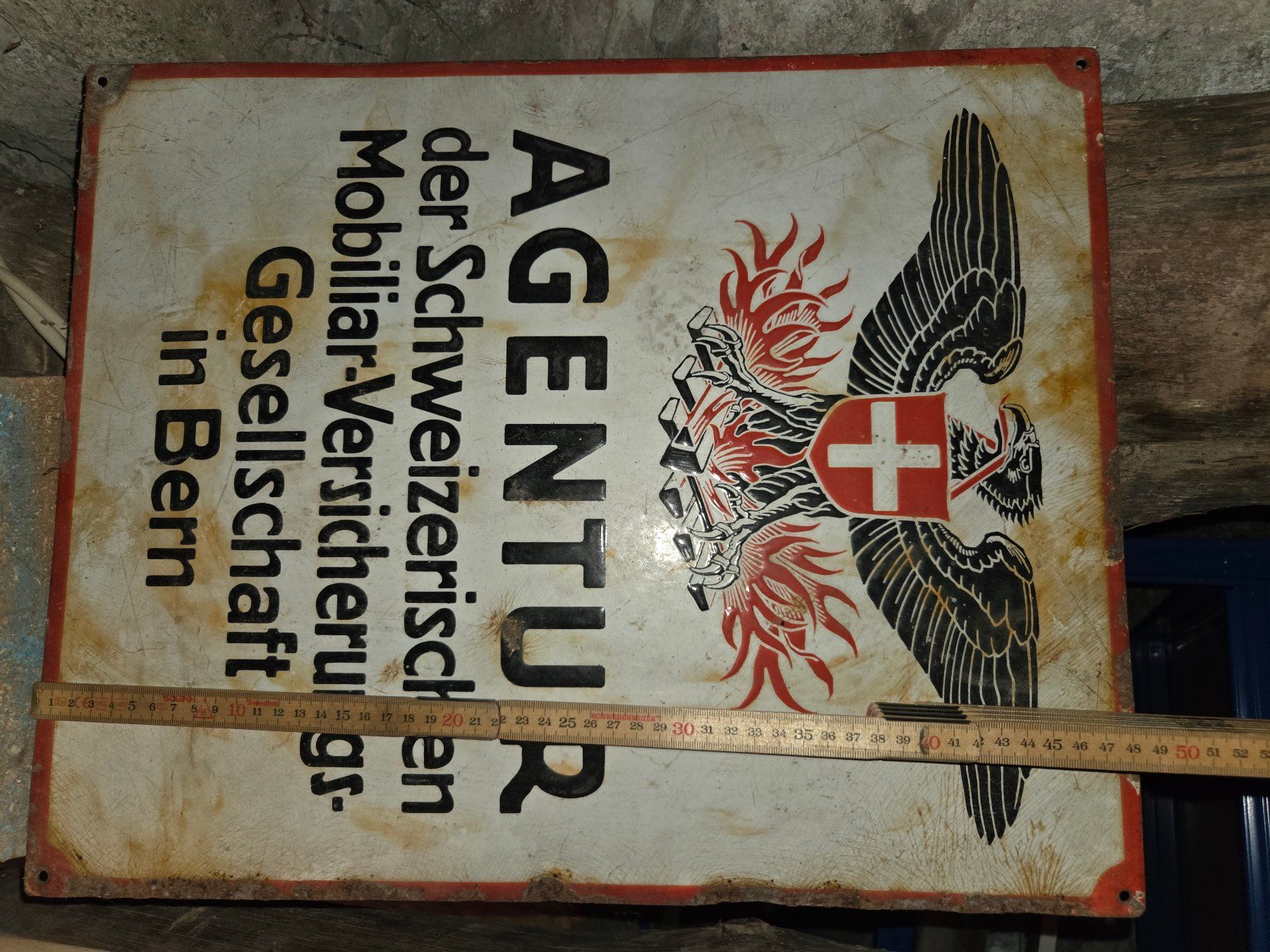 Schilder: altes Schild – Gebraucht aus Churwalden von Sath 1