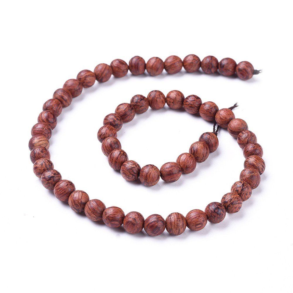 Perle (finte): Perlen Drachenbaum Holz  6mm   1 Strang – Nuovo (secondo la descrizione) da Alpnachstad venduto da perlengaby 3
