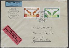 1938 Luftpost Winterthur - Genève Frankat. hochwertig ab 1.-