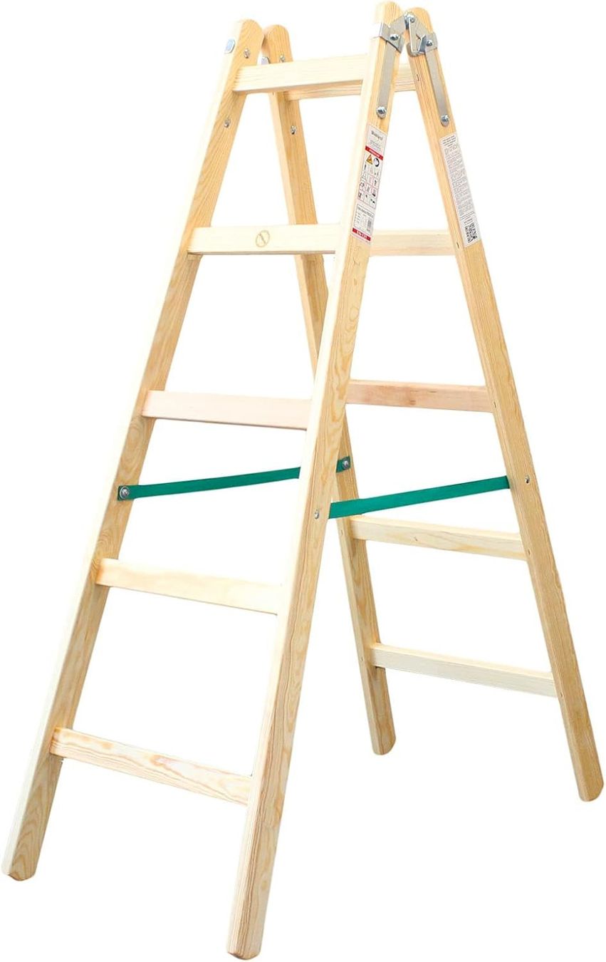 Leitern: Holzleiter mit 5 Sprossen – Neu und originalverpackt aus Bottighofen von zaap