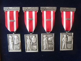 4 X VSSV ASTV Auszeichnungen 2001-2004 - VD - ZH - BE - SO