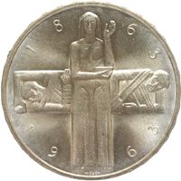 Schweiz Gedenkmünze 1963 100 Jahre Rotes Kreuz 5 Franken