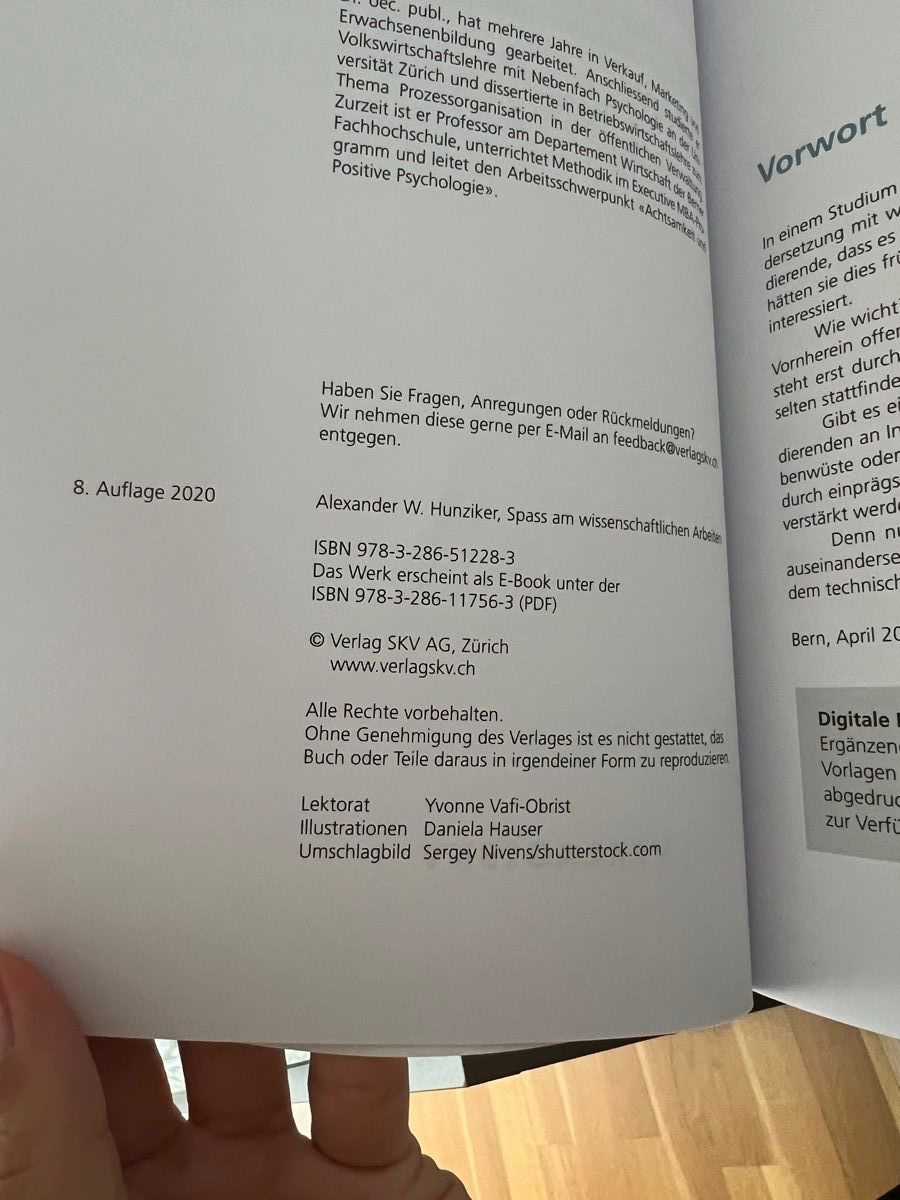Bücher: Buch: Spass am wissenschaftlichen Arbeiten – Neu (gemäss Beschreibung) aus Jona von n.ferrari 3