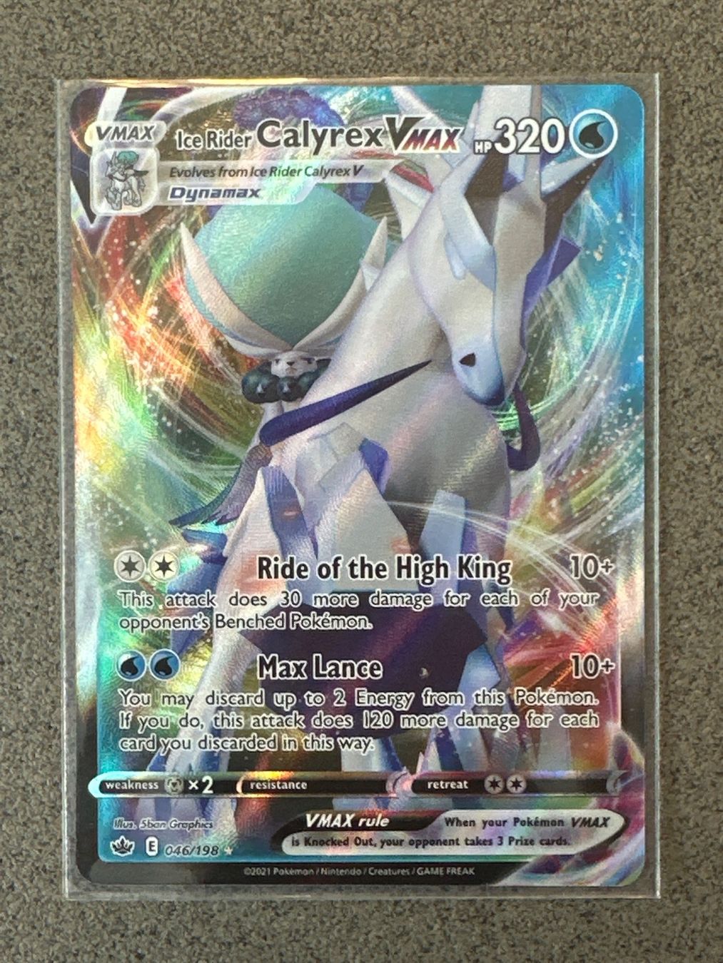 Pokémon Sammelbilder & Trading cards: Ice Rider Calyrex Vmax Chilling Rain Englisch – Neu (gemäss Beschreibung) aus Wil SG von 9Nightcrawler9