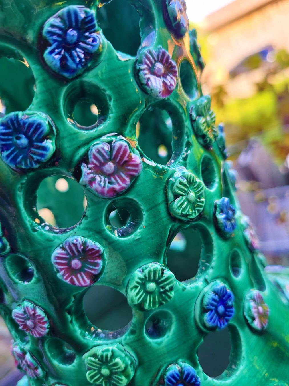 Globus Vasen & Gefässe: Boden - Vase im Boho Stil / 55 cm hoch – Gebraucht aus Schafhausen im Emmental von Herzrose 5