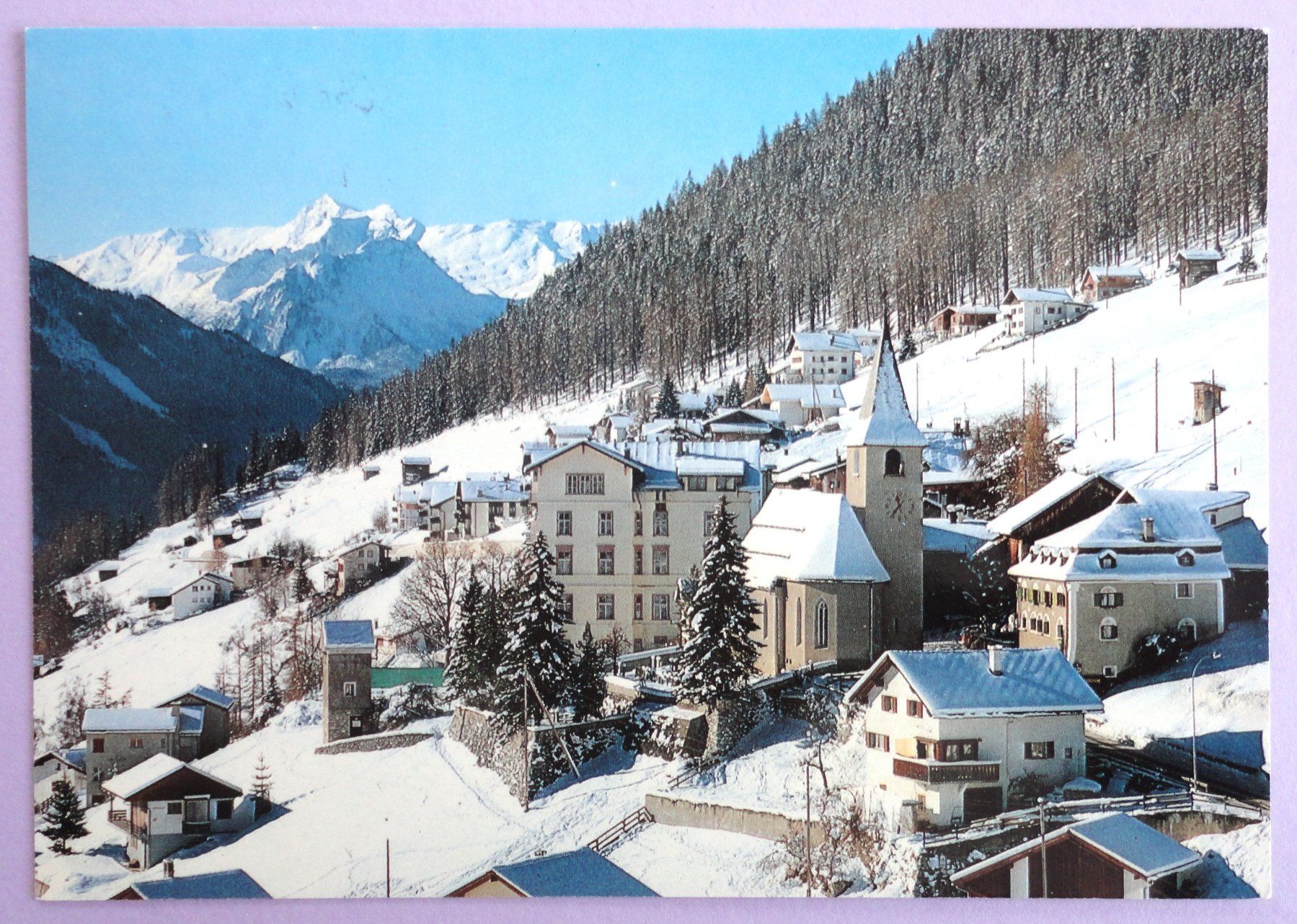 Cartoline postali: Wiesen 1450 m, Graubünden – Usato da Fétigny venduto da Billy2miny
