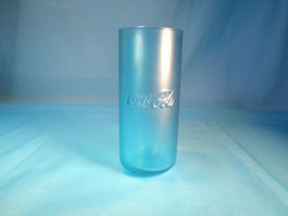 CocaCola Trinkglas, schillerndes Blau
