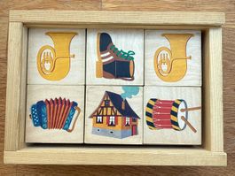 Tier Memory Spiel aus Holz