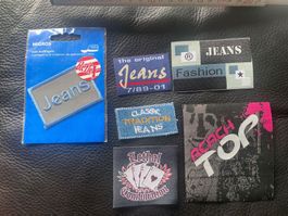 Diverse eckige AUFNÄHER/PATCH (6 Ex.) NEU/OVP