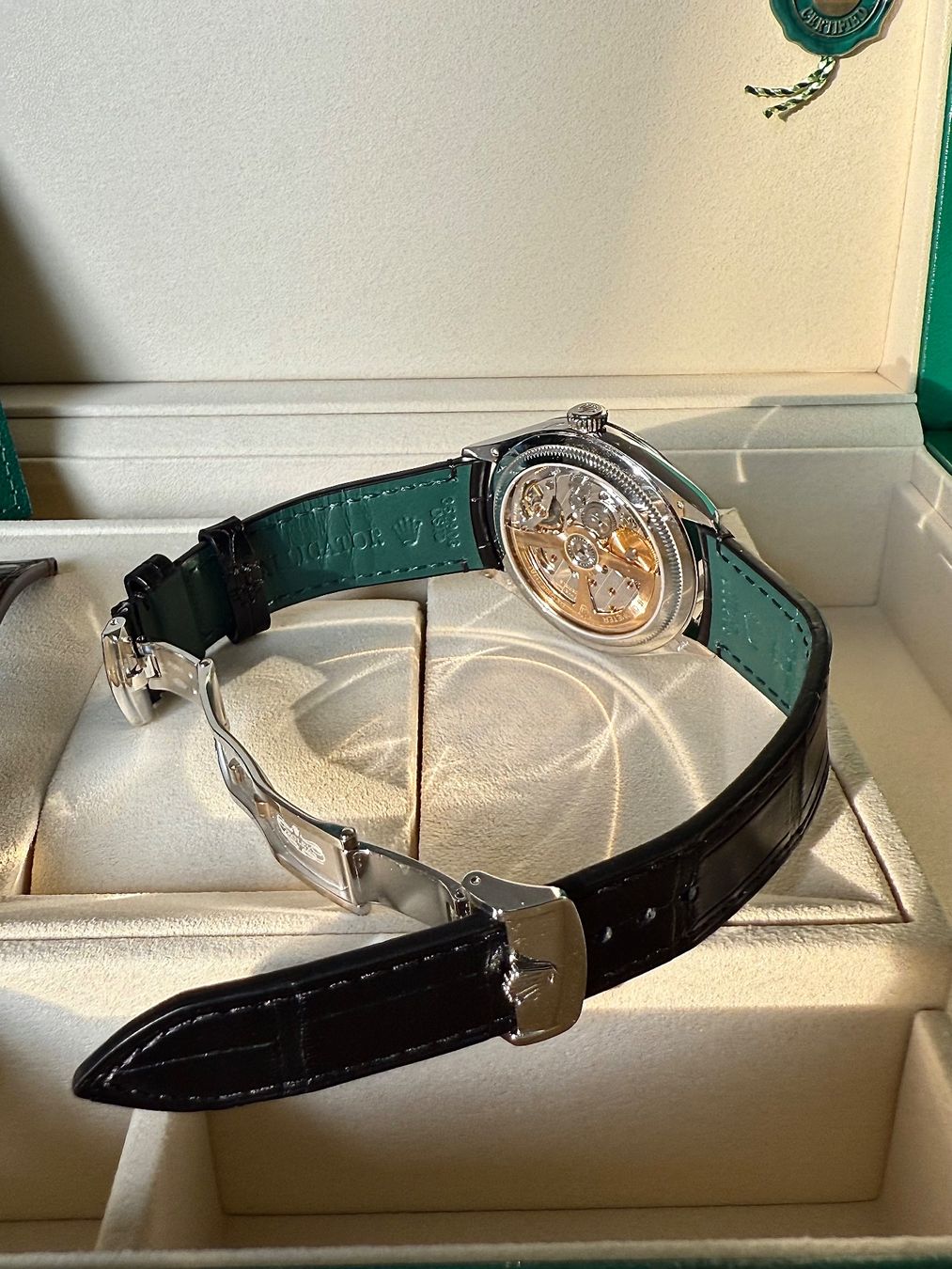 Rolex Orologi: Rolex 1908 Ice Blue Platinum / Ungetragen – Nuovo (secondo la descrizione) da Zürich venduto da Caro911 3
