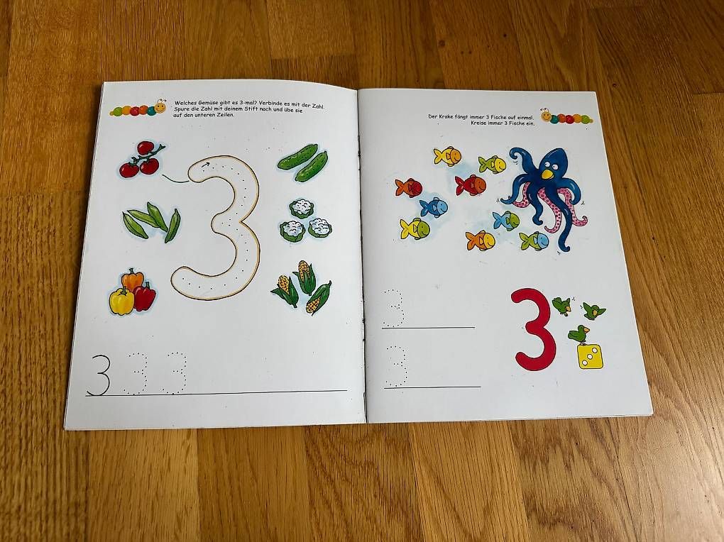 Libri: Lernraupe erste Zahlen + erste Buchstaben – Usato da Zürich venduto da wtpooh 4