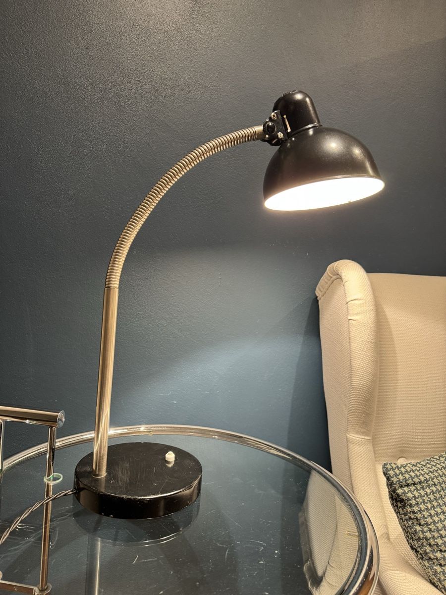 Lampade: Kaiser Idell Schwanenhalslampe, schwarz original – Usato da Schaffhausen venduto da Mano99 2