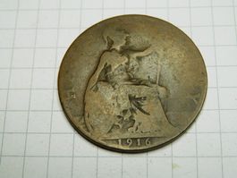 Großbritannien ½ Penny, 1916