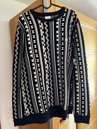 Herren Pullover Kazane navy weiss Muster Grösse XL