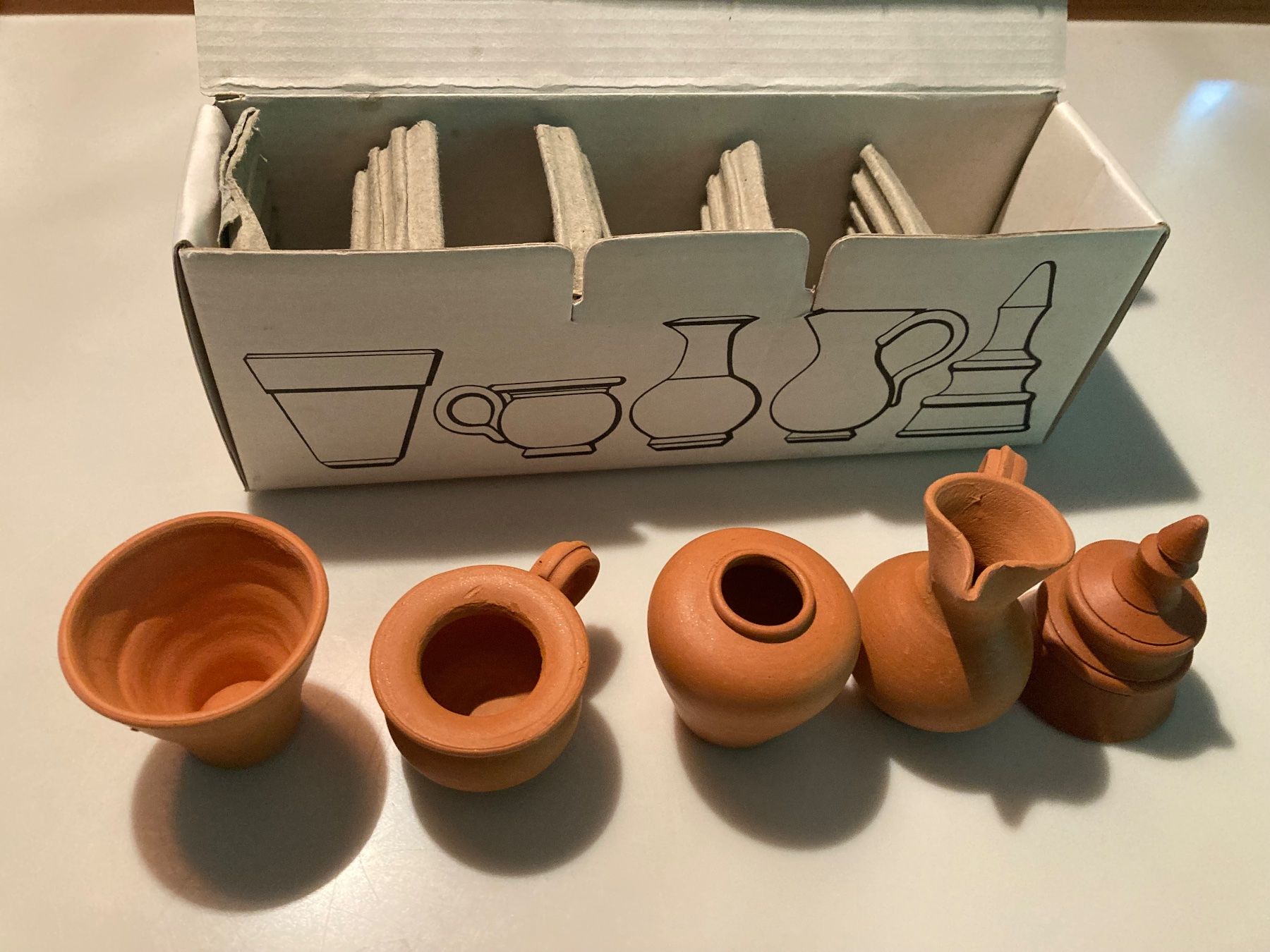 Kit bricolage: Miniaturen 5-er Satz Ton – Nuovo (secondo la descrizione) da Winterthur venduto da wintidizi