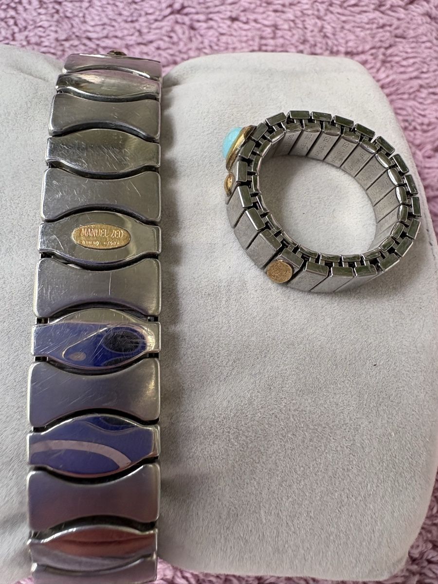 Altri gioielli: Ensemble Manuel Zed – Bracelet + Bague extensible, turquoise – Usato da Ecublens VD venduto da fre_kv6z 3