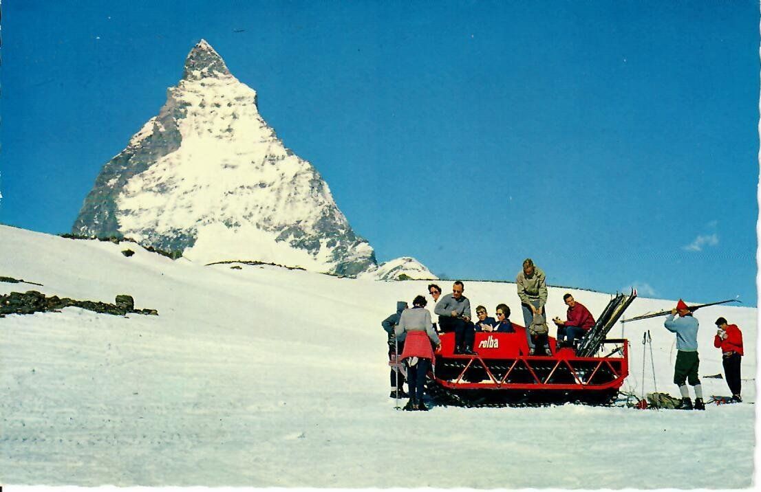 Cartoline postali: Zermatt - Raupenfahrzeug – Usato da Hochdorf venduto da Ziegel-16