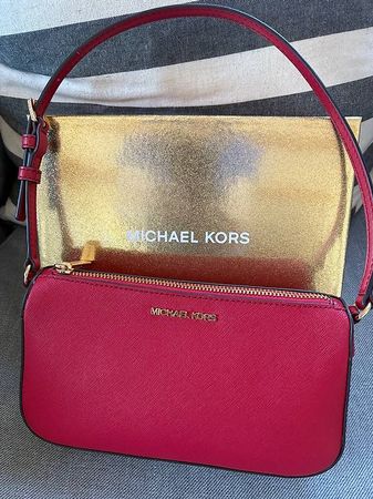 Pochette Michael Kors rot neuwertig!