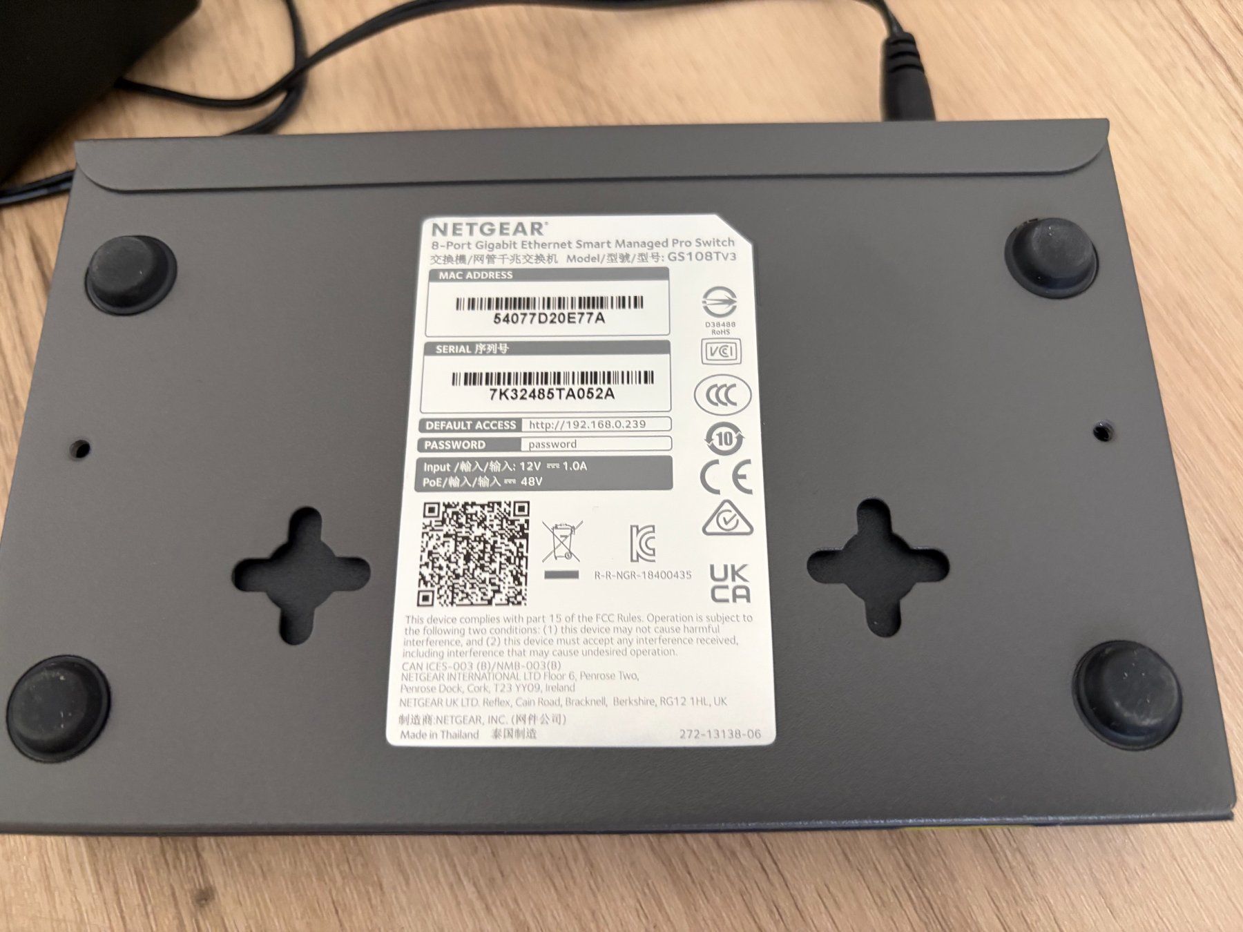 Netgear Hubs & Switches: NETGEAR GS108Tv3 – Gebraucht aus Hägglingen von Mac99 1