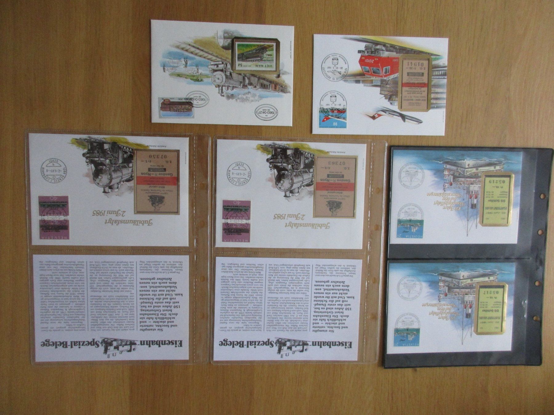 Alle Briefmarken: Spezial-Belege Eisenbahn & Schiffe – Gebraucht aus Mels von wis_5hjy 5