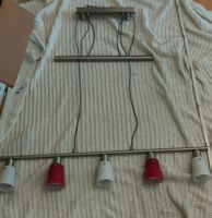 Fischer Deckenlampe, 5-flammig, E14 50Watt  rot/weiss