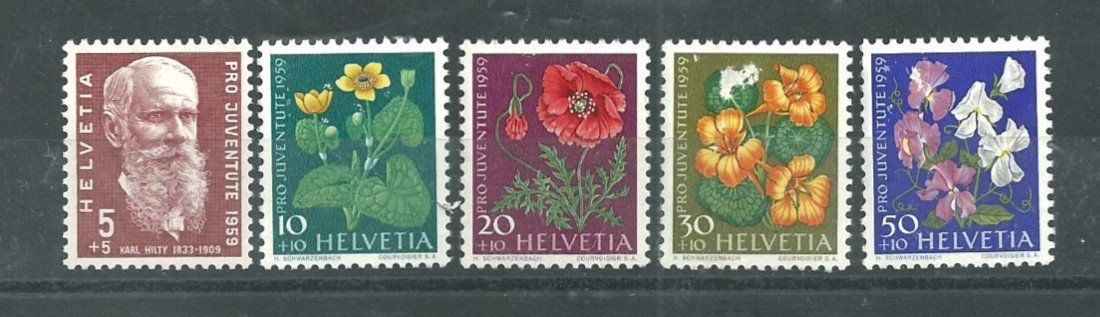 Tutti i francobolli: 1959 Pro Juventute – Usato da Trübbach venduto da Sammer51
