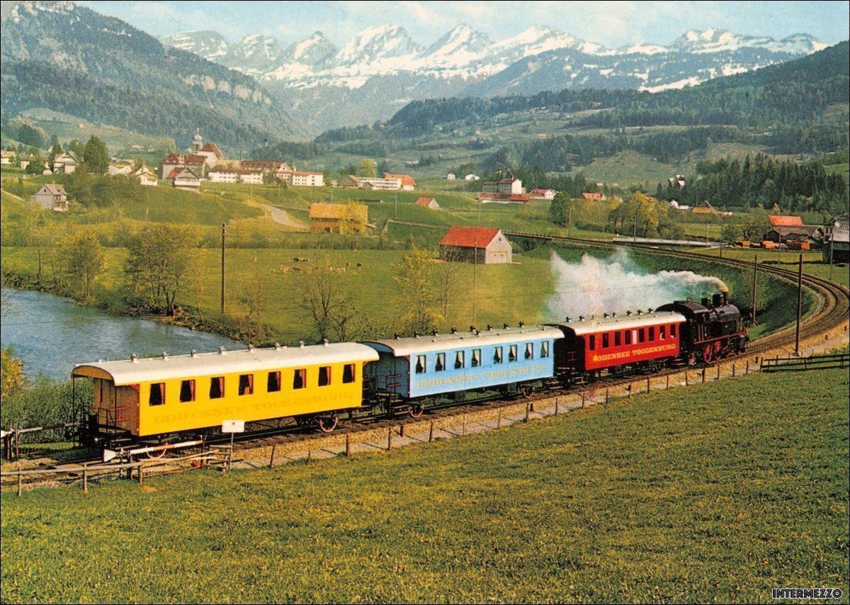 Ansichtskarten: Bahn // Bodensee-Toggenburg Amor Express – Gebraucht aus Basel von intermezzo12