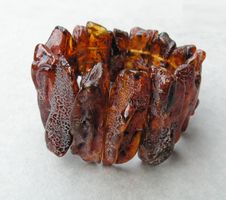 ♥ UNISEX +  MASSIV / ARMBAND / Baltischer Bernstein INKLUSEN